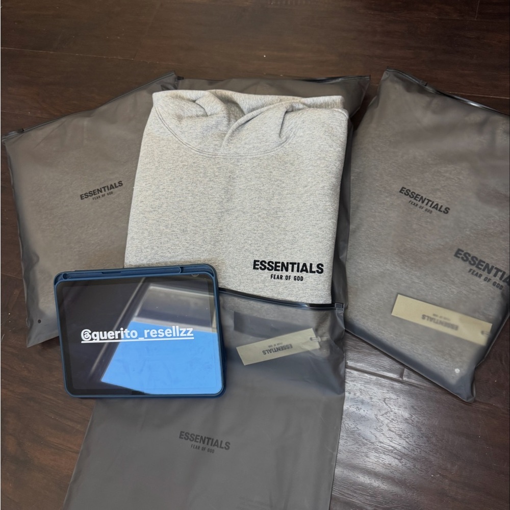 Fear of God Essentials Gray Hoodie